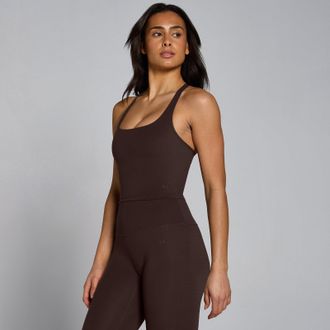 MyProtein Camiseta de tirantes de espalda cruzada Tempo para mujer de MP - Cacao - L