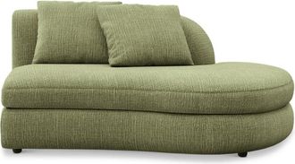 Castlery Fable Right Chaise Customized, (Washed Chenille) Moss, Machine Washable, Ultra Deep Seats for Sofas, Castlery