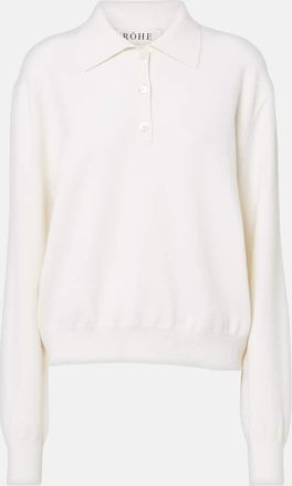 Róhe Wool and cashmere polo sweater