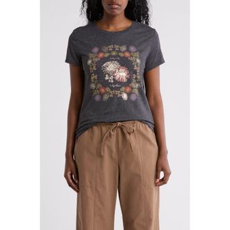 Lucky Brand Lucky in Love Graphic T-Shirt in Charcoal Heather at Nordstrom Rack, Size X-Small