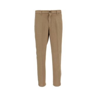 BRIGLIA 1949 Straight Trousers, male, Beige, Size: S Pant Straight Trousers