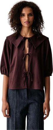 Marc O'Polo Camicia Blusa - - Blouses & Shirts - Donna - Marrone - M