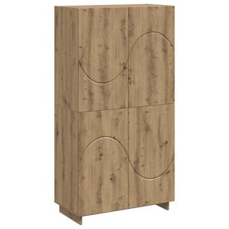 vidaXL Aparador Alto Roble Artisan 79 X 41 X 151 Cm Vidaxl