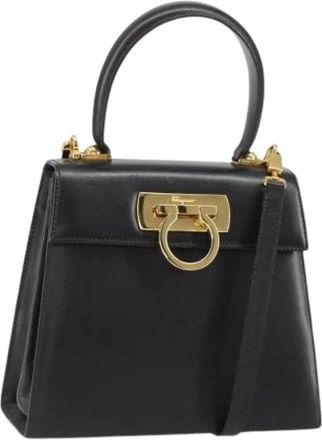 Ferragamo Pre-owned Handbags, female, Brown, Size: ONE SIZE Pre-owned Hand Bag