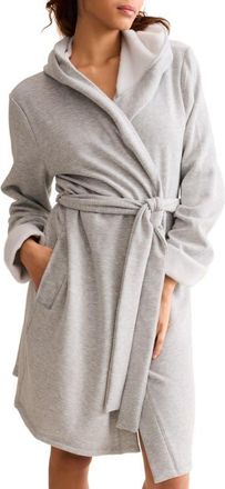 Fleur't Cozy Short Robe in Heather Grey at Nordstrom, Size X-Small