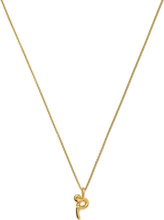 Missoma Initial P Mini 18kt Gold Vermeil Necklace - One Size