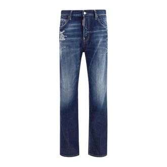 Dsquared2 Straight Jeans, male, Blue, Size: 3XL Slim Jeans