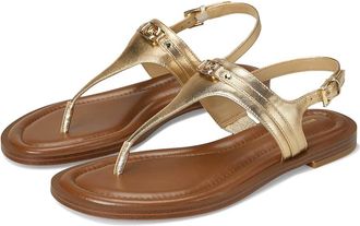 Michael Kors Mandy Thong Sandal Womens Sandals Pale Gold : 6.5 M, Synthetic