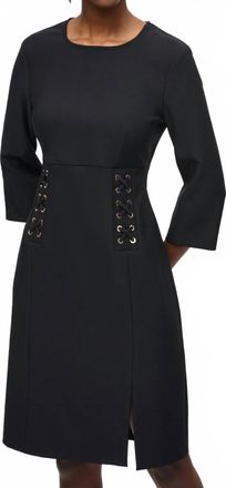 Joseph Ribkoff Knee Length Sheath Dress In Black