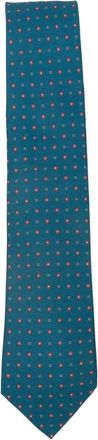 Errico Formicola Cravatta a fiori in seta - Blu
