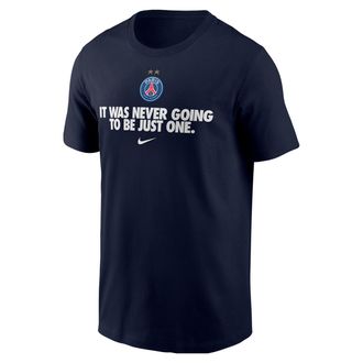 Nike Paris Saint-Germain Nike Mens Soccer T-Shirt in Blue | M11332P619PSGF-NVY