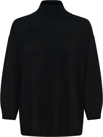 Inwear Tallyiw Monika Highneck - Dames - Coltruien - Zwart - L - Wol - Truien & Vesten