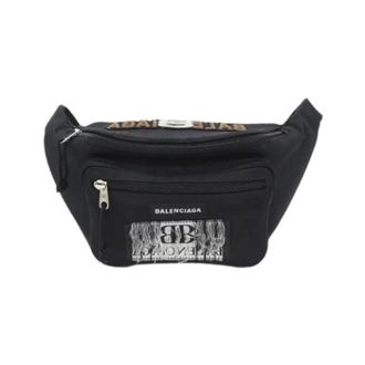 Balenciaga Pre-owned Explorer Belt Pack Nylon Waist Bag - unisex - Pre-owned - Zwart - Maat: ONE Size Nylon