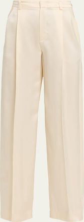 Vince High-Rise Satin Trousers