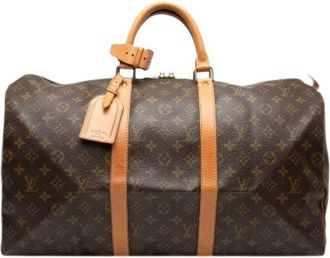 Louis Vuitton Pre-owned Weekend Bags, female, Brown, Size: ONE SIZE Pre-owned Keepall 50