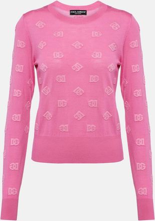 Dolce & Gabbana Wool and silk jacquard sweater