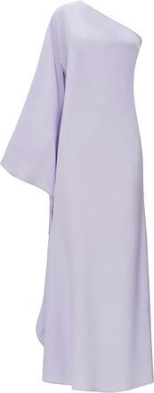 Taller Marmo Abito lungo monospalla con drappeggio - Viola