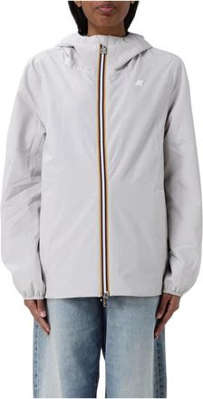 K-Way Marguerite Stretch Poly Jersey - Dames - Regenjassen - Beige - M - Katoen - Jassen
