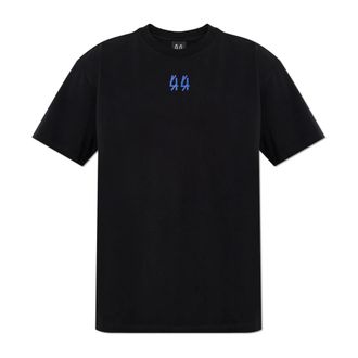 44 Label Group T-Shirts, male, Black, Size: M Logo T-Shirt