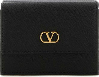 Valentino Garavani Black Leather Wallet