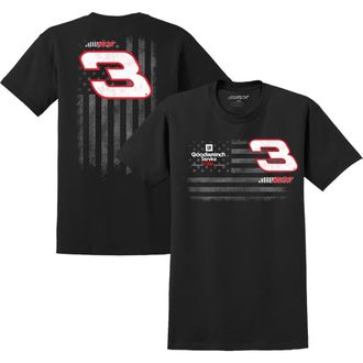 Nascar Mens Richard Childress Racing Team Collection Black Dale Earnhardt Flag Tri-Blend T-Shirt at Nordstrom, Size Xx-Large