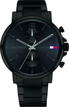 Tommy Hilfiger Mens Men Watch 1710414 - Black Stainless Steel - One Size