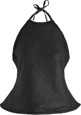 Arma Cecilia Woven Leather top - Black - 10 (UK10 / S)