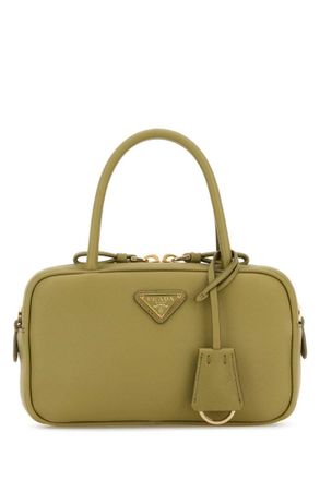 Prada Sage Green Logo Handbag