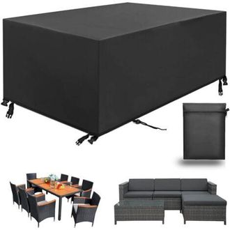 OEM Funda Para Muebles De Jard&iacute;n, Funda Rectangular Para Mesa De Jard&iacute;n, Funda Protectora Para Muebles, Lona Impermeable Y Resistente A Los Rayos Uv Para 