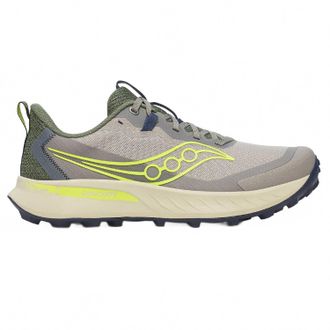 Saucony Mens Peregrine 15 Running Shoes In Ridge/olivine