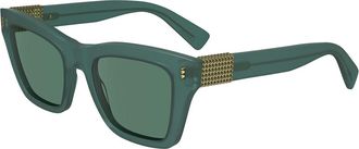 Lanvin LNV668S 330 Womens Sunglasses Green Size 51