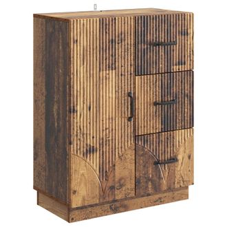 vidaXL Aparador Con Caj&oacute;n Madera Envejecida 66 X 34,5 X 87 Cm Vidaxl