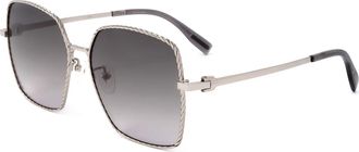 Trussardi Womens 59 mm Brown Sunglasses