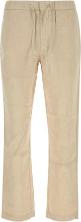 Frescobol Carioca Oscar Linen Chinos - Heren - Straight fit broeken - Beige - W32 - Linnen - Broeken