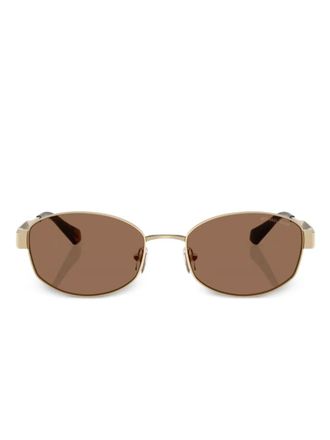 Michael Kors oval-frame sunglasses - Gold