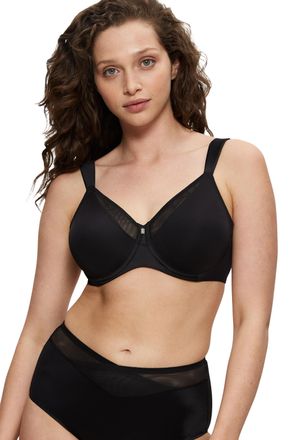 Triumph Minimizer-BH TRIUMPH True Shape Sensation, Damen, Gr. 100, Cup C, schwarz, Jersey, Obermaterial: 65% Polyamid, 26% Elasthan (LYCRA), 9% Polyester, lei