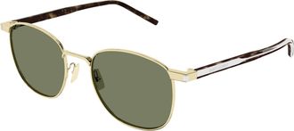 Saint Laurent Green Round Unisex Sunglasses SL 747 003 51