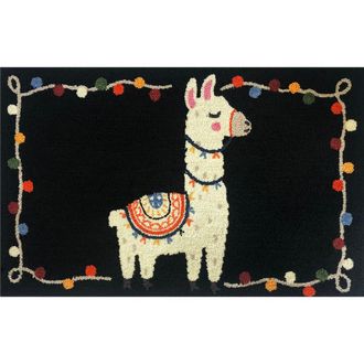 R16 Home Craft Llama Door Mat in Black Multi at Nordstrom Rack, Size 24X36 Ft