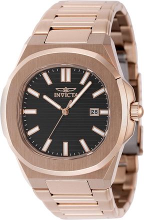 Invicta Speedway 48519 Heren Horloge - Quartz Uurwerk - Roestvrij Staal met bruine Wijzerplaat - 41mm