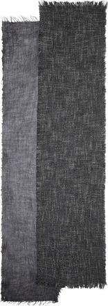 Yohji Yamamoto Sjaal met franje - Grijs