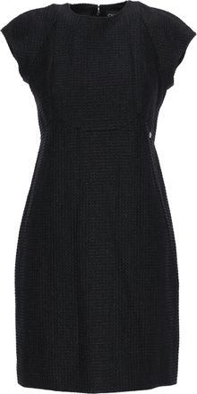 Chanel Pre-owned Womens Black Sheath Dress - 10s Linen - Size EU 38