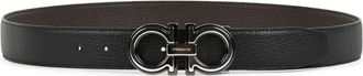 Ferragamo Gancini Riem - Dames - Riemen - Zwart - 105 CM - Leer - Accessoires