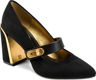DKNY Rosey Mary Jane Pointed Toe Pump in Black at Nordstrom, Size 6