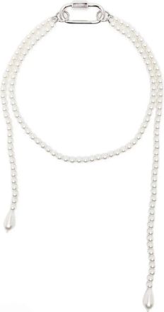 Simone Rocha Fragment Pearl Carabiner Necklace