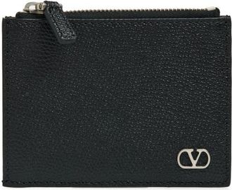 Valentino VLOGO Coin Purse/Card Case in Black at Nordstrom