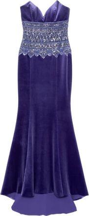Saiid Kobeisy Strapless Dress With Embroidered Detailing