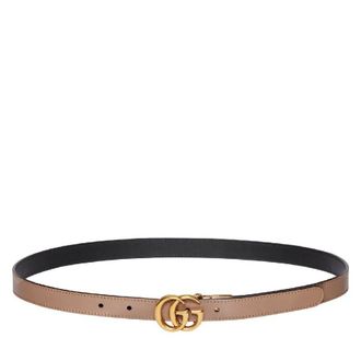 Gucci GG Marmont Reversible Thin Belt, Size 95