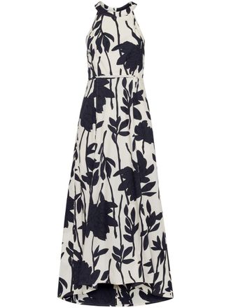 Brunello Cucinelli Jurk met bloemenprint - Blauw