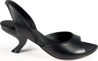 Vic Mati&eacute; K24 Apostrophe Slingback - Dames - Sandalen met hakken - Zwart - 41 EU - Leer - Schoenen