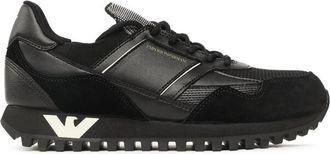 Emporio Armani Sneakers - Heren - Sneakers - Zwart - 39 1/2 EU - Schoenen